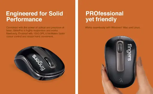 FINGERS Glide Pro Wireless Mouse